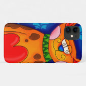 Lächelnde Orange Tabby Cat Case-Mate iPhone Hülle (Rückseite (Horizontal))