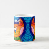 Lächelnde Orange Tabby Cat Kaffeetasse (Mittel)