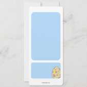 Lächelnde Ostersonnige Einladung (Rückseite)