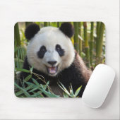 Lächelnde Panda-Porträt Mousepad (Mit Mouse)