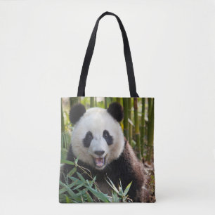 Lächelnde Panda-Porträt Tasche