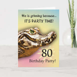 Lächelnde Party Einladung