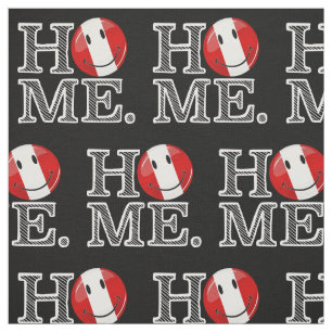 Lächelnde peruanische Flagge  Hauswärmer Stoff