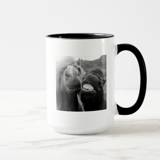Lächelnde Pferde Getty Bild-| Tasse (Rechts)
