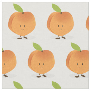 Lächelnde Pfirsich Stoff
