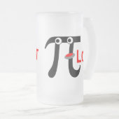 Lächelnde PI-LOT Mattierte Tasse aus Glas (VorderseiteRechts)