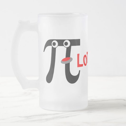 Lächelnde PI-LOT Mattierte Tasse aus Glas (Links)