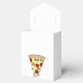 Lächelnde Pizza Slice Goody Box Geschenkschachtel (Geöffnet)