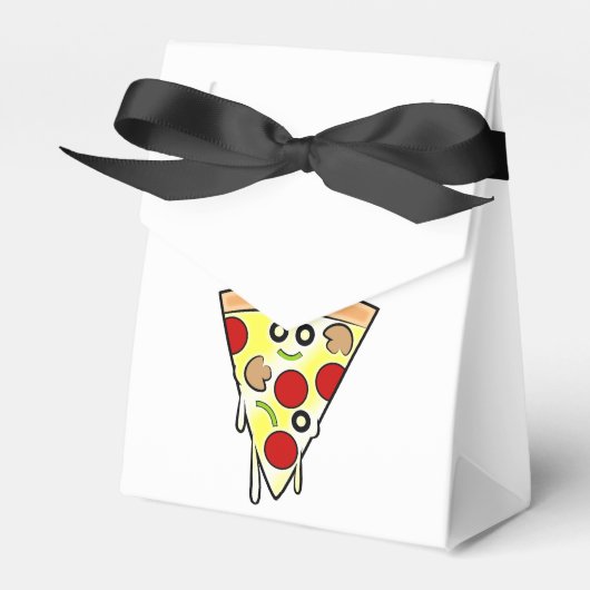 Lächelnde Pizza Slice Goody Box Geschenkschachtel (Vorderseite)