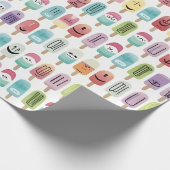 Lächelnde Popsikel Geschenkpapier (Ecke)