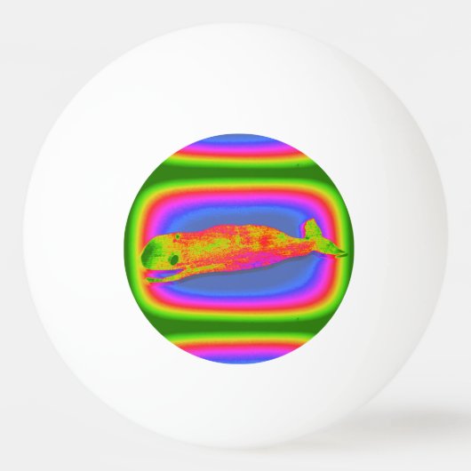 Lächelnde psychedelische Tischtennisball (Vorderseite)