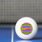 Lächelnde psychedelische Tischtennisball (Netto)