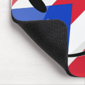 Lächelnde puerto-ricanische Flagge Mousepad (Ecke)