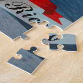 Lächelnde puerto-ricanische Flagge Puzzle (Seite)