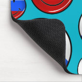 Lächelnde russische Flagge Mousepad (Ecke)