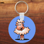Lächelnde Schafe Schlüsselanhänger (Vorderseite)
