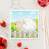 Lächelnde Schafe Serviette