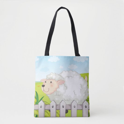 Lächelnde Schafe Tasche (Vorderseite)