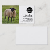 Lächelnde Schafe Visitenkarte (Vorne/Hinten)