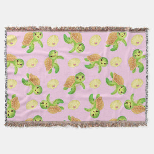 Lächelnde Schildkröten und Muscheln Decke