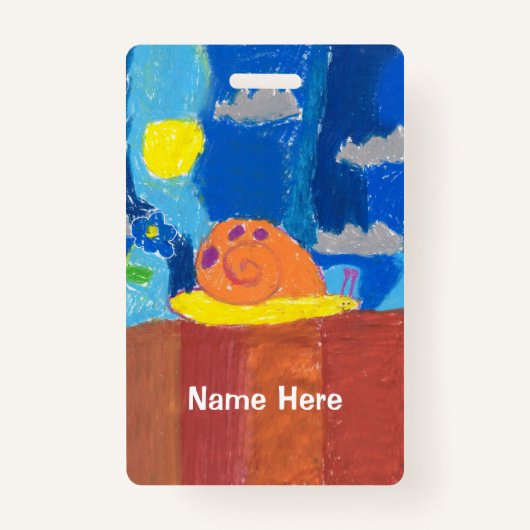 Lächelnde Schnecke Ausweis (Vorderseite)