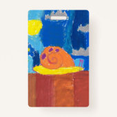 Lächelnde Schnecke Ausweis (Rückseite)