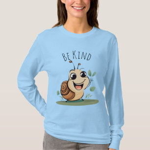 lächelnde Schneckenfigur, die darum bittet, freund T-Shirt