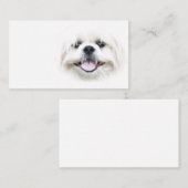 Lächelnde Shih tzu Visitenkarte (Vorne/Hinten)