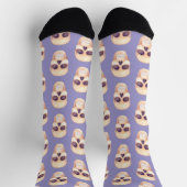 Lächelnde Skull Halloween Crew Socken (Oben)