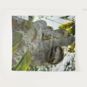 Lächelnde Sloth Tapestry Wandteppich (Vorderseite (Horizontal))