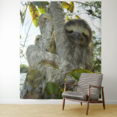Lächelnde Sloth Tapestry Wandteppich (Beispiel)