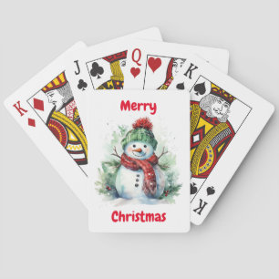 Lächelnde Snowman Classic Playing Cards Spielkarten