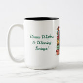 Lächelnde Snowman Holiday Tasse - Original Cartoon (Links)