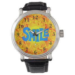 Lächelnde Sonne Armbanduhr