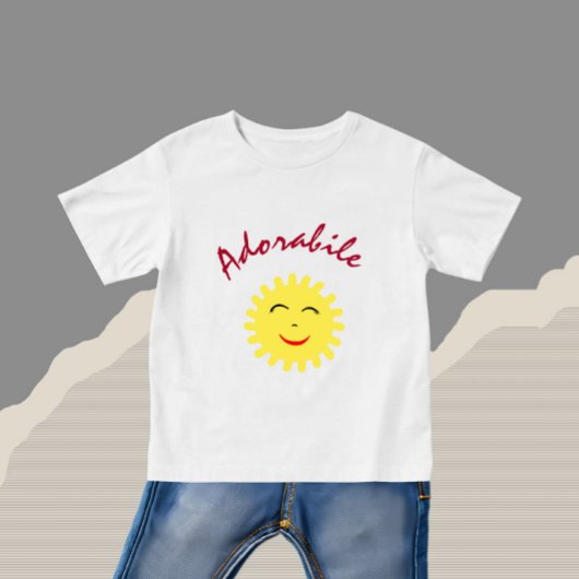 Lächelnde Sonne Baby T-shirt