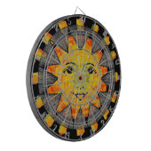 Lächelnde Sonne Dartscheibe (Vorderseite Links)