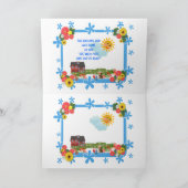 LÄCHELNDE SONNE erhalten wohle Karte (Innenseite)