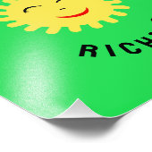 Lächelnde Sonne Fotodruck (Ecke)