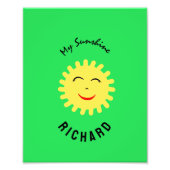 Lächelnde Sonne Fotodruck (Vorne)