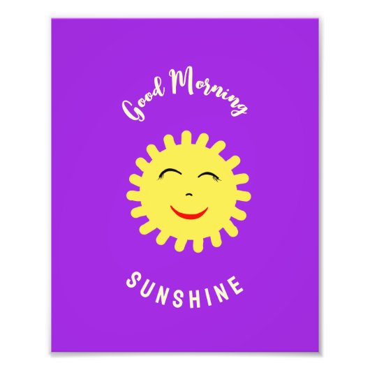 Lächelnde Sonne Fotodruck (Vorne)