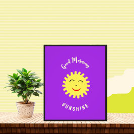 Lächelnde Sonne Fotodruck