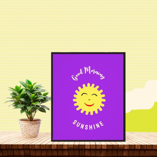 Lächelnde Sonne Fotodruck