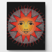 Lächelnde Sonne Fotoplatte (Vorderseite)