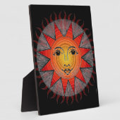 Lächelnde Sonne Fotoplatte (Seite)