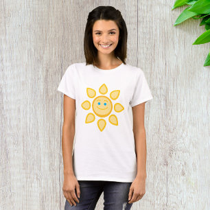 Lächelnde Sonne Glücklicher Sonnenschein T-Shirt