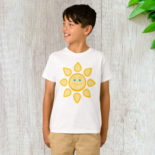 Lächelnde Sonne Glückliches Gesicht T-Shirt