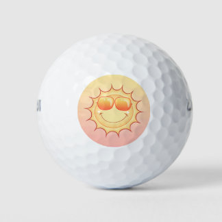 Lächelnde Sonne Golfball