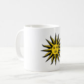 Lächelnde Sonne Kaffeetasse (Vorderseite Links)