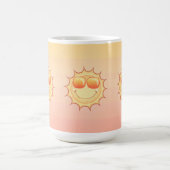 Lächelnde Sonne Kaffeetasse (Mittel)
