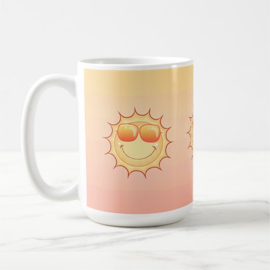 Lächelnde Sonne Kaffeetasse (Links)